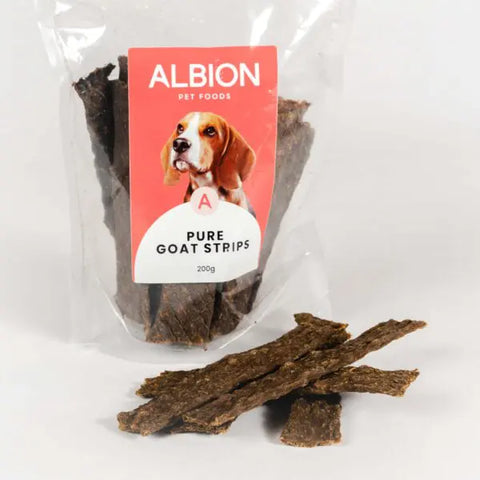 Albion Goat Meat strips 200g