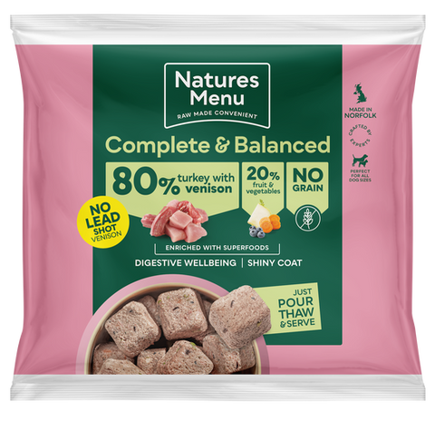 Nature's Menu 80% Turkey and Venison Nuggets
