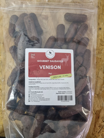 Natural Treats - Venison Gourmet Sausages(1kg)