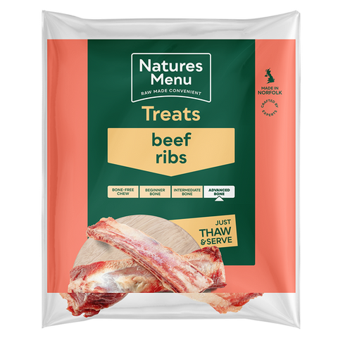 NM Raw Beef Rib Bone Natures Menu  code bbr