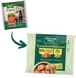 NATURES MENU RAW MEALS  60/40 Lamb With Chicken, Salmon, Vegetables And Brown Rice For Adult Dogs