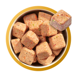 NATURES MENU RAW MEALS  60/40 CHICKEN WITH SALMON, VEGETABLES AND BROWN RICE 500G FOR ADULT DOGS