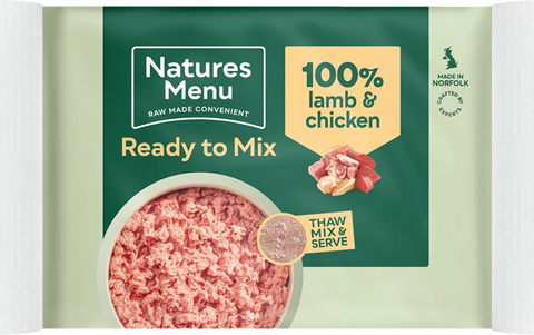 NM Minced Lamb & Chicken Natures Menu 400g code lam