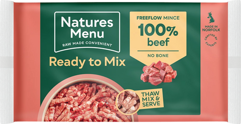 NM Natures Menu Raw Freeflow Beef FF BF Raw To Go