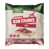 NM Raw Beef Chunks Natures Menu 1kg    bbc