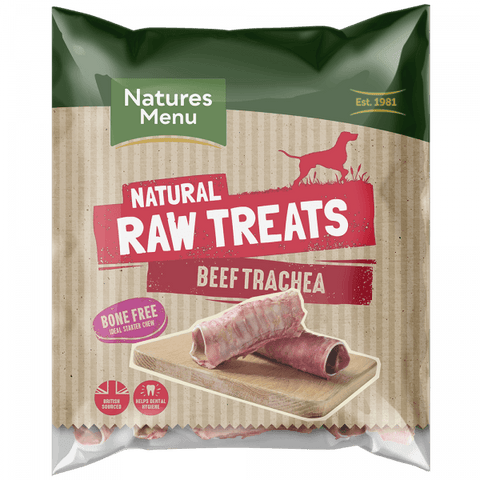 NM Raw Beef Trachea Throat Natures Menu  SKU BBT