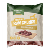 NM Raw  Poultry Liver  Chunks Natures Menu 1kg  bpl
