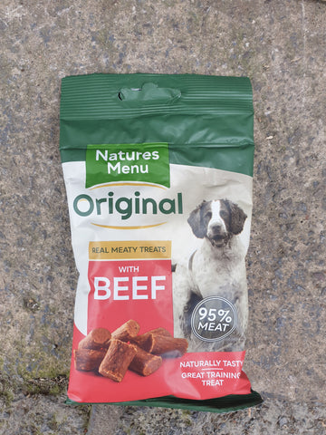 NM Real Meaty Treats for dogs with Beef Natures menu code NMBFT