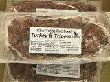 RT Minced TURKEY and TRIPE (lamb)MIX Raw Treat Pet Food 500g