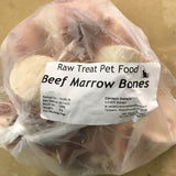 RT RAW TREAT PET FOOD BEEF MINI MARROW BONE SHANK  BAG OF 6-8 BONES